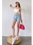 Paçası Püsküllü Desenli Denim Şort DFL4010 4