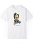 Unisex Escobart Baskılı Mizah Beyaz Basic Tshirt 1