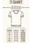 Unisex Hang On! Baskılı Siyah Basic Tshirt 3