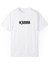 Unisex Karma Yazı Baskılı Beyaz Basic Tshirt 1