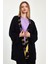 Kadın Gold Siyah Sırtı ve Pantolonu Desenli Tunik Bluz Pantolon Üçlü Takım 4