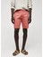 Slim Fit Pamuklu Mikro Baskılı Bermuda Şort 1