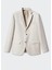 %100 Keten Slim Fit Takım Elbise Ceketi 5