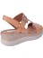 Iskarpin 24143-03 Taba Kadın Deri Sandalet 4
