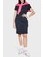 Streç Pamuklu Regular Fit Polo Yaka Mini Elbise Kadın Elbise 3DTA56 TJ9DZ 1555 3