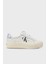 Logolu Kalın Tabanlı Deri Sneaker Ayakkabı YW0YW014740LB Bayan Ayakkabı YW0YW01474 0lb 1