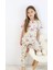 Kız Çocuk Pamuklu Penye Kumaş Baskılı Pijama Takımı 5