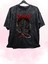 Unisex Özel Tasarım Guts Berserk Retro Tişört, Oversize Anime Baskılı Yıkamalı T-Shirt 1