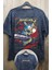 Unisex Kılıçlı Metallica Sırt Baskılı Yıkamalı Tişört, Oversize Rock-Metal Baskılı Vintage T-Shirt 1