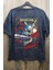 Unisex Kılıçlı Metallica Sırt Baskılı Yıkamalı Tişört, Oversize Rock-Metal Baskılı Vintage T-Shirt 2