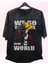 Unisex New World Monkey D. Luffy Eskitme Tişört, Oversize One Piece Anime Baskılı Yıkamalı T-Shirt 1
