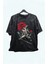 Unisex One Piece Roronoa Zoro 2 Yıkamalı Tişört, Oversize Anime Baskılı Yıkamalı T-Shirt 1