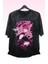 Unisex Jujutsu Kaisen Itadori Baskılı Yıkamalı Tişört, Oversize Anime Baskılı Retro T-Shirt 1