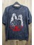 Unisex Aerosmith Baskılı Yıkamalı Tişört, Oversize Rock-Metal Baskılı Vintage T-Shirt 1