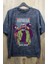 Unisex Nirvana Smells Like Baskılı Yıkamalı Tişört, Oversize Rock-Metal Baskılı Eskitme T-Shirt 1
