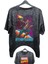 Unisex Star Lord Baskılı Yıkamalı Tişört, Oversize Marvel Comics Baskılı Vintage T-Shirt 1