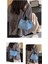 Basit Omuz Çantası Cep Telefonu Çantası Rahat Ayarlanabilir Crossbody Denim Çanta (Yurt Dışından) 4
