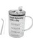 Cam 1l Tumbler Çay Doğum Günü Hediyesi Su Günaydın (Yurt Dışından) 1