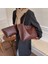 2'si 1 Arada Kadın Yüksek Kapasiteli Tote Çanta Deri Bayan Omuz Çantası Handbags Clutch (Yurt Dışından) 2