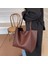 2'si 1 Arada Kadın Yüksek Kapasiteli Tote Çanta Deri Bayan Omuz Çantası Handbags Clutch (Yurt Dışından) 3