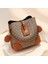 Moda Kova Çanta Retro Mektup Baskı Omuz Çantası Crossbody Çanta Kadın Çanta Çanta (Yurt Dışından) 1