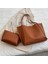 2'si 1 Arada Kadın Yüksek Kapasiteli Tote Çanta Deri Bayan Omuz Çantası Handbags Clutch (Yurt Dışından) 2
