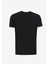 Bisiklet Yaka Düz Siyah Erkek T-Shirt 24EU1M0F01JP400_T-SHIRT 4
