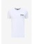 Bisiklet Yaka Baskılı Beyaz Erkek T-Shirt 24EU1P0F013P400_T-SHIRT 3