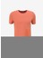 Bisiklet Yaka Baskılı Kırmızı Erkek T-Shirt 24EU1M0F016P400_T-SHIRT 3