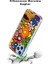Samsung Galaxy S10 ile Uyumlu 1mm Slim Fit Retro Colors 2 Baskılı Şeffaf Silikon Kılıf 3
