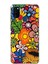 Samsung Galaxy M30S ile Uyumlu 1mm Slim Fit Retro Colors 2 Baskılı Şeffaf Silikon Kılıf 1
