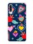 Samsung Galaxy A30S ile Uyumlu 1mm Slim Fit Retro Colors 3 Baskılı Şeffaf Silikon Kılıf 1