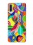 Samsung Galaxy A50 ile Uyumlu 1mm Slim Fit Retro Colors 6 Baskılı Şeffaf Silikon Kılıf 1