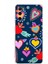 Samsung Galaxy S20 ile Uyumlu 1mm Slim Fit Retro Colors 3 Baskılı Şeffaf Silikon Kılıf 1