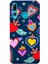 Huawei P Smart Plus 2019 ile Uyumlu 1mm Slim Fit Retro Colors 3 Baskılı Şeffaf Silikon Kılıf 1
