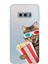 Samsung Galaxy S10E ile Uyumlu 1mm Slim Fit Kedi 1 050B Baskılı Şeffaf Silikon Kılıf 1