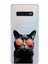 Samsung Galaxy S10 Plus ile Uyumlu 1mm Slim Fit Kedi 3 050D Baskılı Şeffaf Silikon Kılıf 1