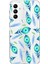 Samsung Galaxy A04S ile Uyumlu 1mm Slim Fit Nazar Boncuğu 3 Baskılı Şeffaf Silikon Kılıf 1
