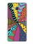 Samsung Galaxy A5 2015 ile Uyumlu 1mm Slim Fit Retro Colors 4 Baskılı Şeffaf Silikon Kılıf 1