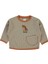 Erkek Bebek Sweatshirt 6-18 Ay Koyu Bej 1