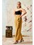 Wide Leg Viscon Pantolon Safran 2
