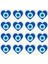 Kalpli Nazar Boncuğu Sticker Seti Göz Okul Ödül Öğretmen Etiketi Evil Eye Stickers NSTI0154 2