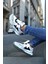 Runner Beyaz Lacivert Ortopedik Günlük Garantili Yürüyüş Koşu Sneaker Spor Ayakkabı RUNNER-1987 2