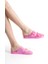 Kadın Jelly Mat Pembe Düz Terlik-MSTB146-PMB 3