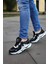 Runner Siyah Beyaz Ortopedik Günlük Garantili Yürüyüş Koşu Sneaker Spor Ayakkabı RUNNER-1987 1