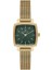Danıel Kleın DK102-DK.1.13726-4 Altın Kaplama Yeşil Kadran Kare Kadın Kol Saati 1