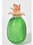 Seta Vetro Cam Dekor Ananas Yeşil Büyük 29*13 cm 1