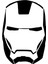 Ironman Kafası Sticker-Miyrem Duvar Dekor Sticker-Miyrem 40 x 60 cm 1