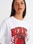 31064 Baskılı Bisiklet Yaka T-Shirt-Beyaz 4
