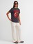 31064 Baskılı Bisiklet Yaka T-Shirt-Antrasit 3